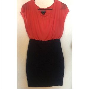 Pink & Navy blue bodycon dress!